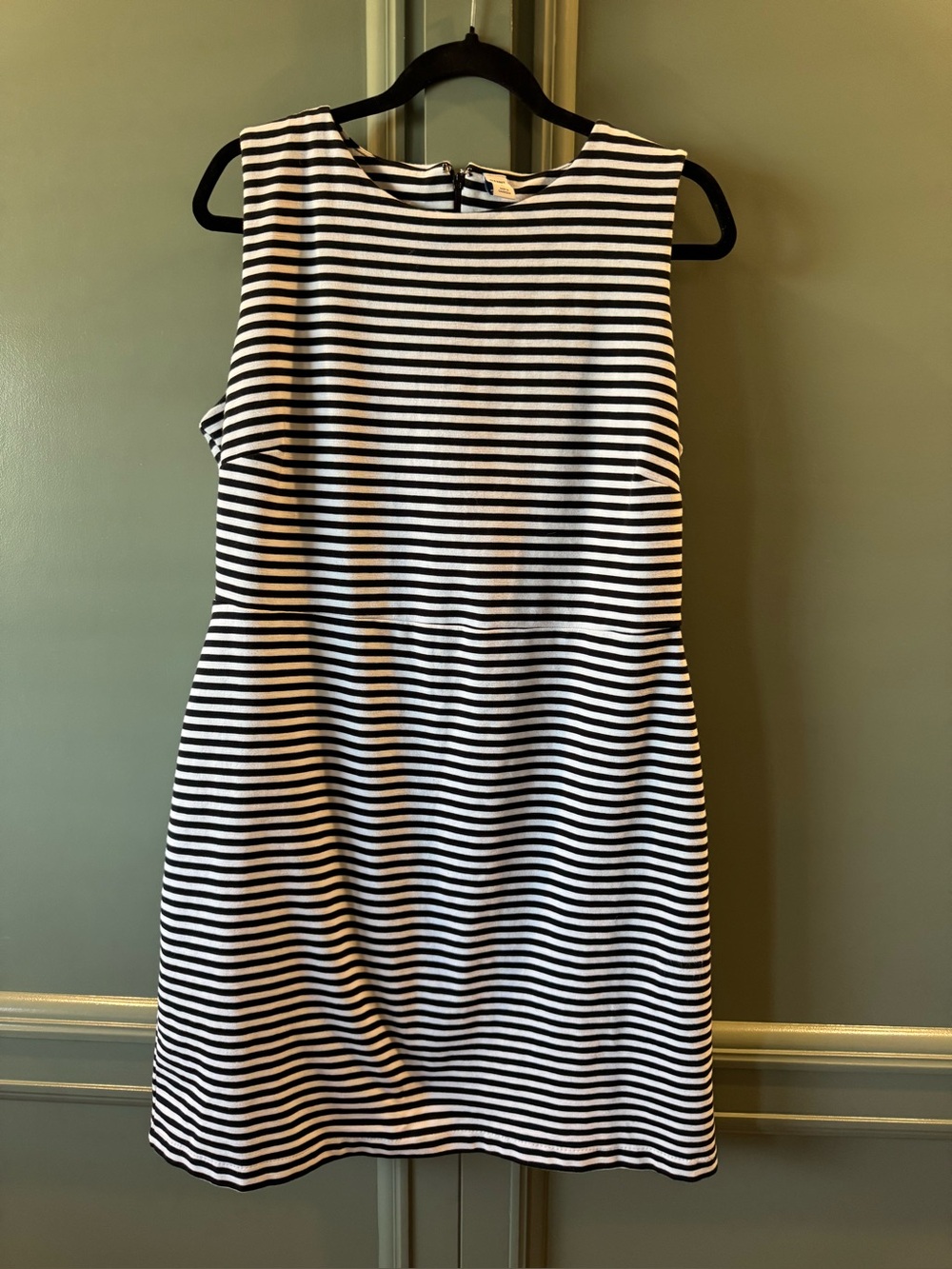 Old Navy Navy & White Striped Sleeveless Dress